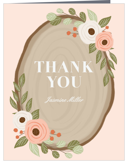 Our Country Floral Thank You Cards are simple and fun.