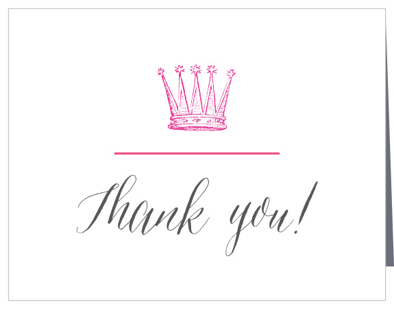Hear ye! Hear ye! This Little Royalty Thank You card is LITERALLY crowned in cuteness! 