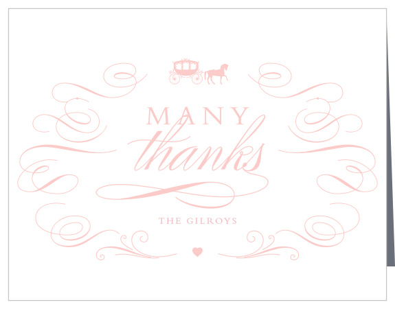 Thank your family and loved ones for celebrating your new little princess with our adorable Princess Banner Baby Shower Thank You Cards! 