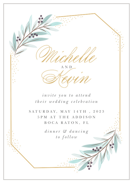 Make a lasting impression with our timeless Geometric Union Wedding Invitations. 