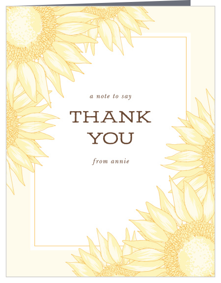 Sunflower Printables Little Sunflower Thank You Cards Sunflower Thank You Note INSTANT DOWNLOAD Sunflower Birthday DIGITAL
