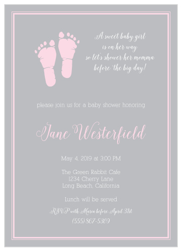 cheap baby girl shower invitations