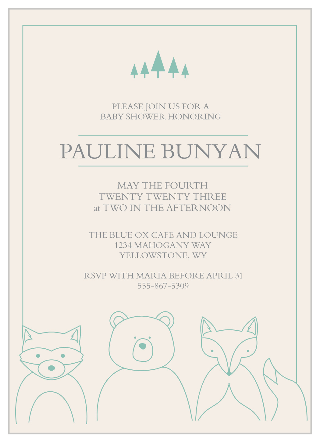 please join us for a baby shower honoring