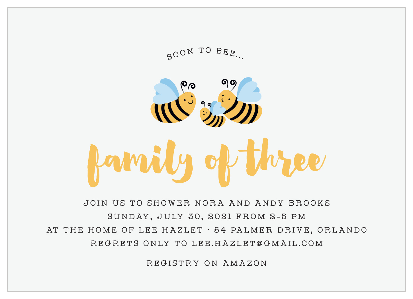 bee baby shower