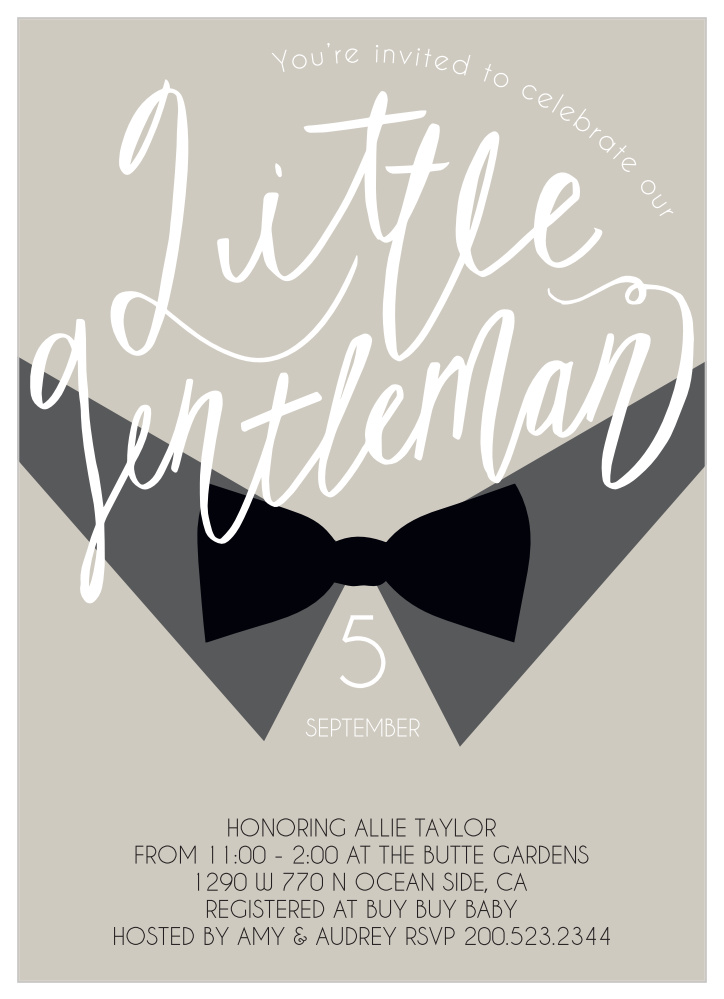 little gentleman baby shower
