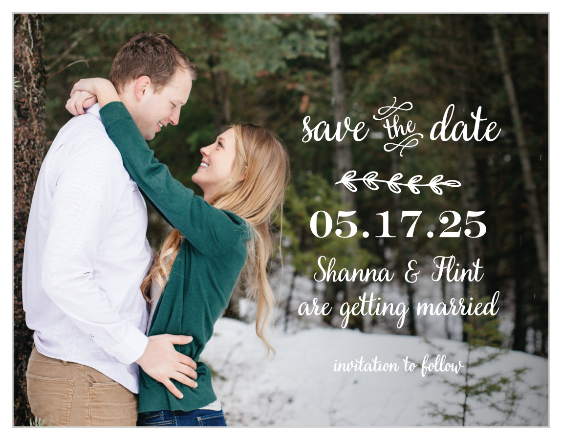 Rustic Country Save the Date Cards by Basic Invite