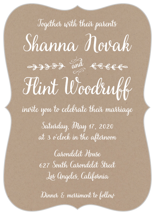 Country Wedding Invitations Match Your Color Style Free