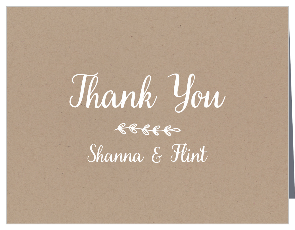 Rustic Thank You Cards Kabap Refinedtraveler Co