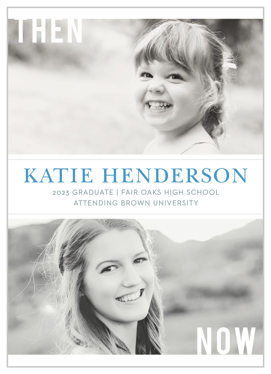 Then And Now Graduation Announcements By Basicinvite Com