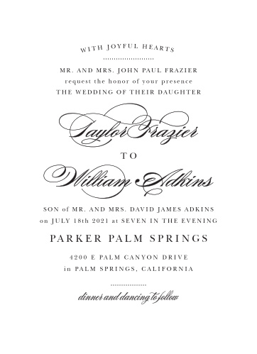 wedding invitations match your