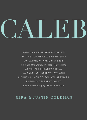 bar mitzvah invitations match