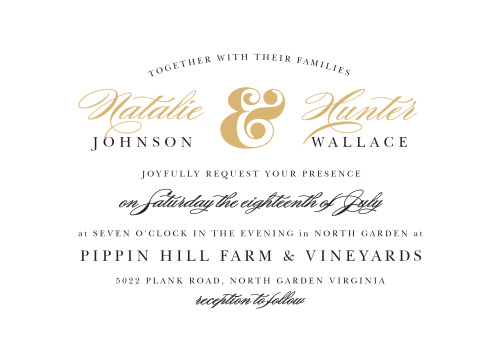 ampersand wedding invitations
