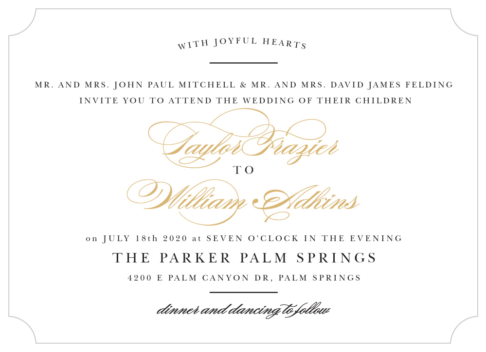 classy wedding invitations