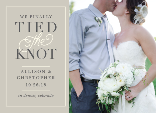 Wedding Announcements Just Married Designs By Basic Invite