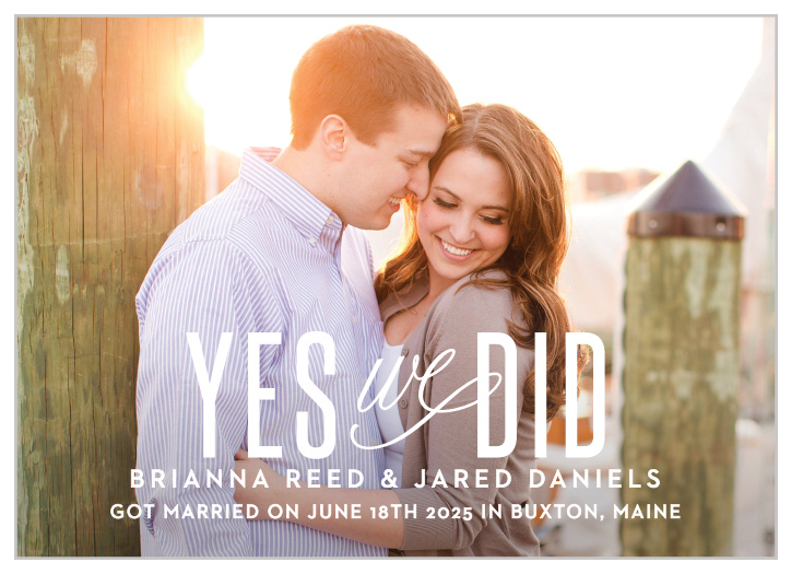 Wedding Announcements Just Married Designs by Basic Invite