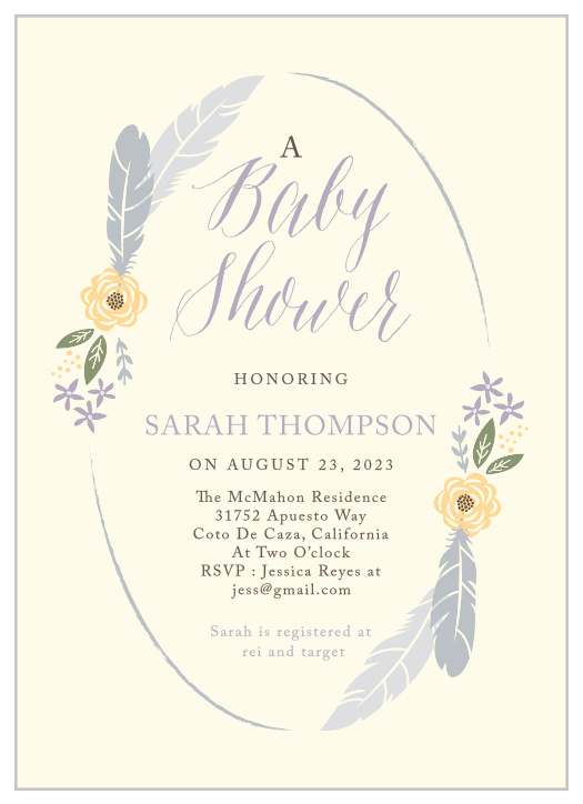 baby shower invitation card online