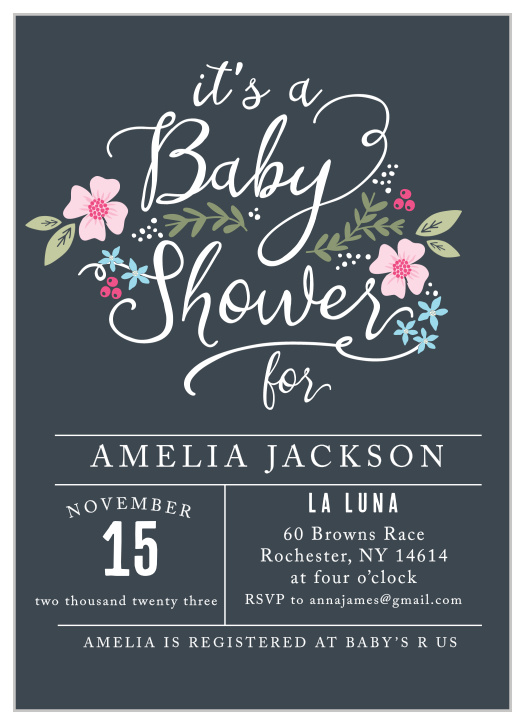 inexpensive baby shower invitations