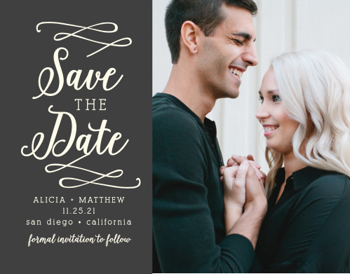 save the date cards match your colors style free basic invite