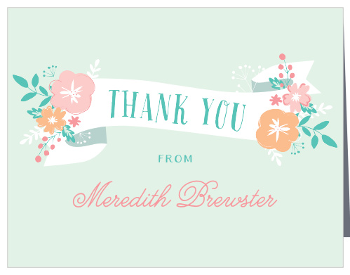 No Baby Shower is complete without a proper thank you, and there's no better way to show your gratitude than with our Botanical Hello Baby Shower Thank You Cards. 