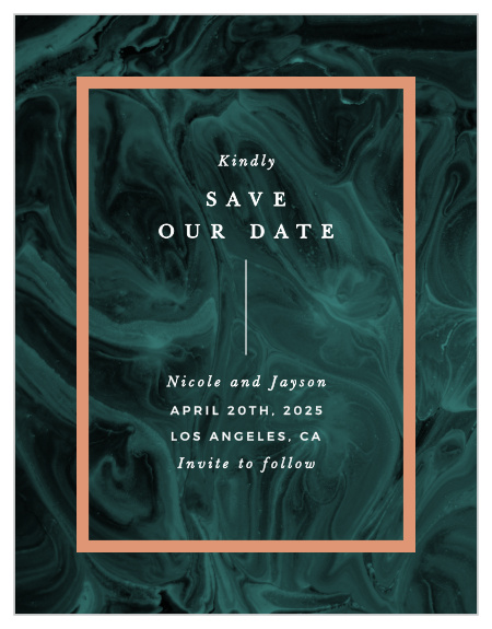 Family and friends are sure to mark their calendars for your wedding when you send out our Simply Formal Save the Date Cards.