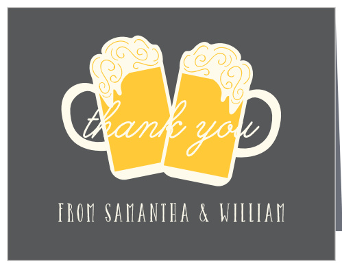 Show your guests gratitude with the illustrated Baby Brewing Baby Shower Thank You Cards! 