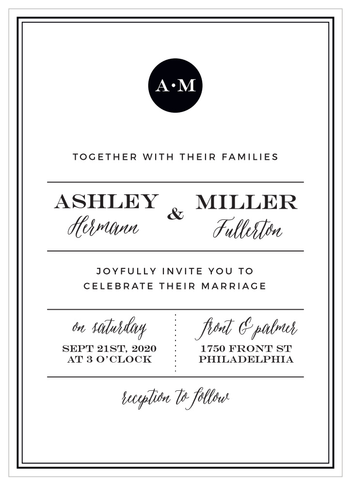 classy wedding invitations