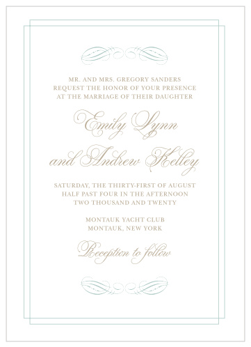 Dazzle your guests with the Emily Swash Wedding Invitations from the Crafty Pie Collection at Basic Invite. 