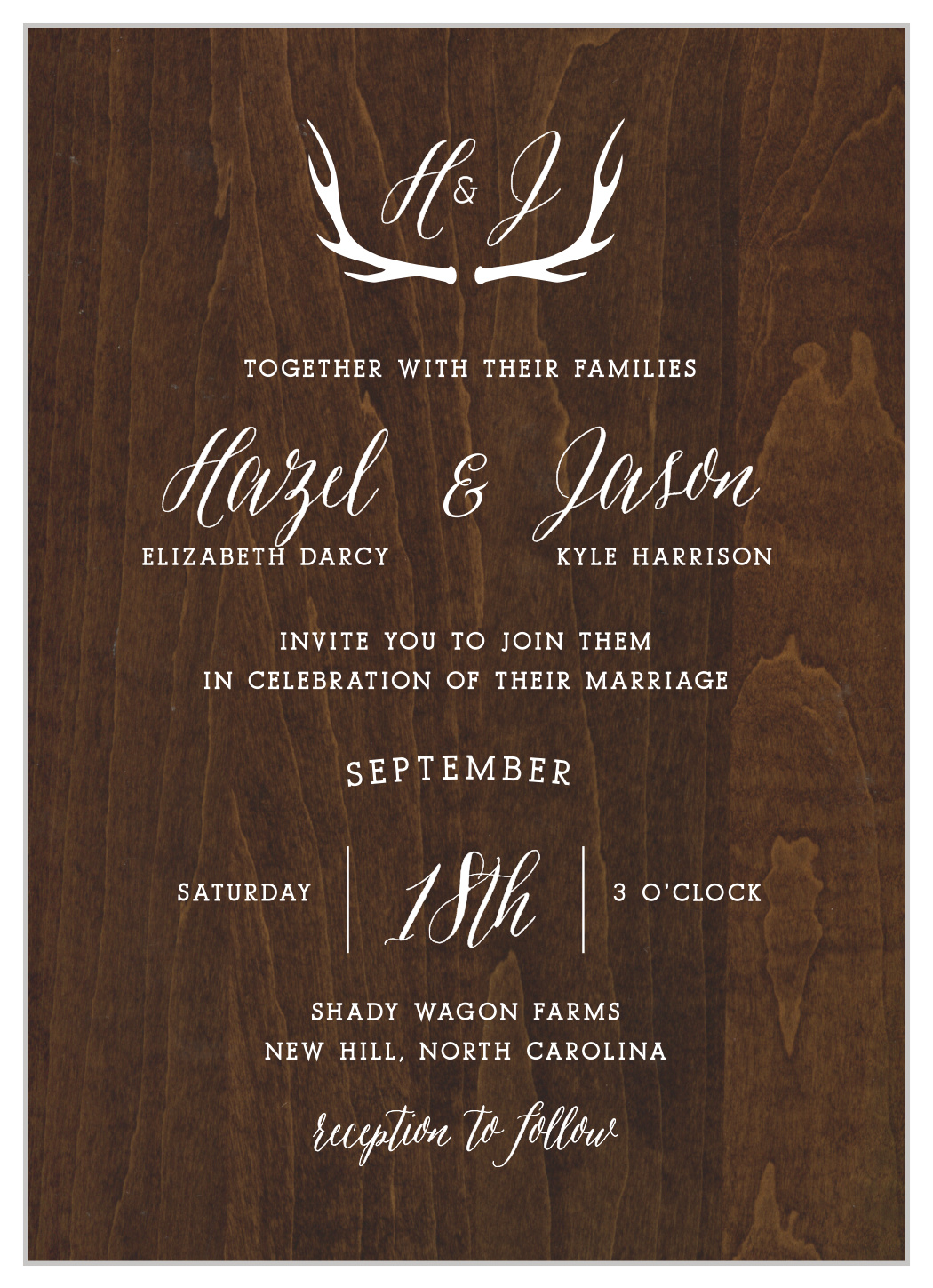 Rustic Wood Wedding Invitations By Basic Invite