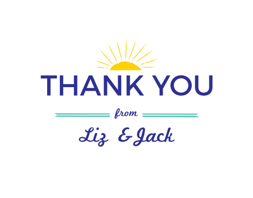 bridal shower thank you cards match your color style free