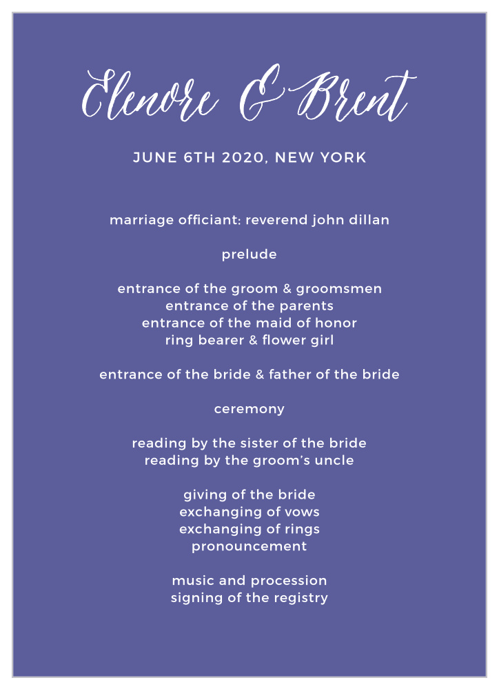 Rustic Script Rustic Script Wedding Programs by Basic Invite Rustic Script Rustic Script Wedding Programs by Basic Invite