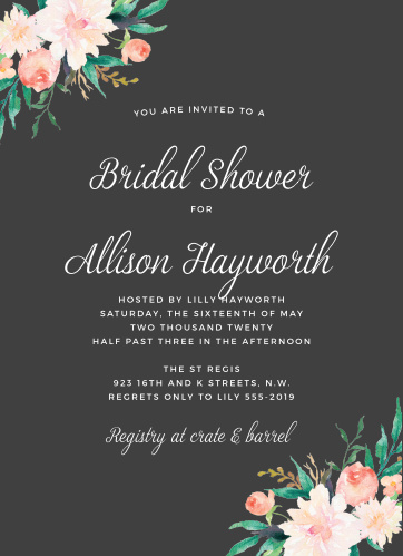 bridal shower invitations wedding shower invitations basicinvite