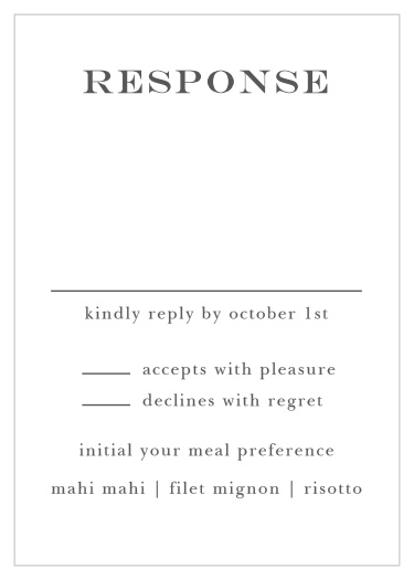 wedding rsvp cards match your color style free basic plain rsvp cards