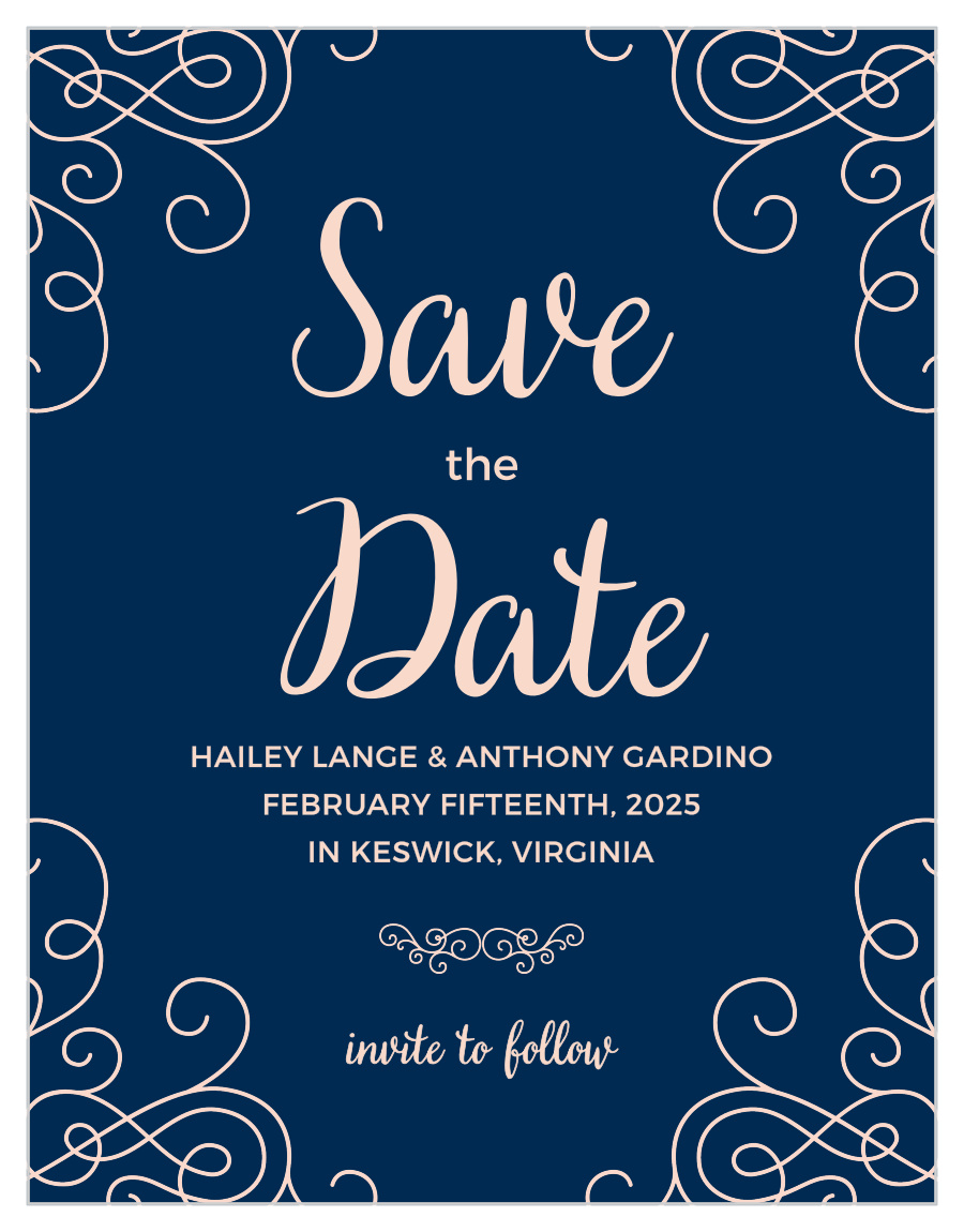 Modern Love Save-the-Date Cards by Basic Invite