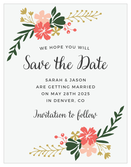 Garden Party Save The Date Cards By Basic Invite