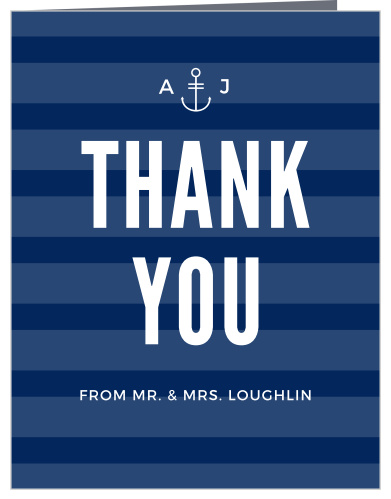 Nautical Chalk Personalized Party Thank You Cards Nautical Chalk Personalized Party Thank You Cards