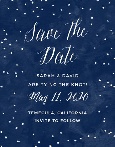 Elegant Save The Dates - Match Your Color & Style Free!