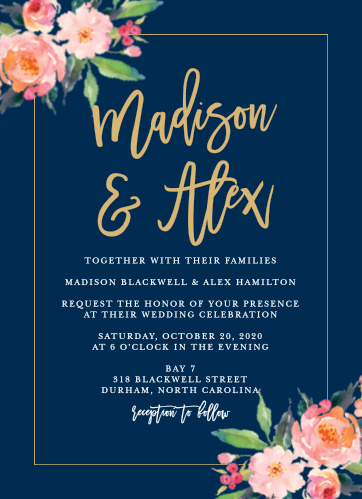 wedding invitations match your color style free