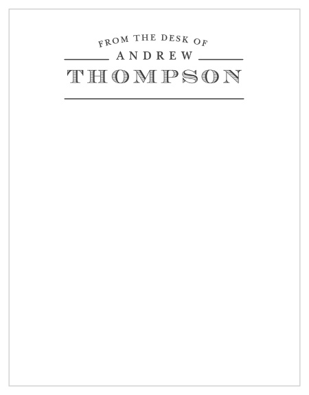 The Desk Of Business Stationery By Basic Invite