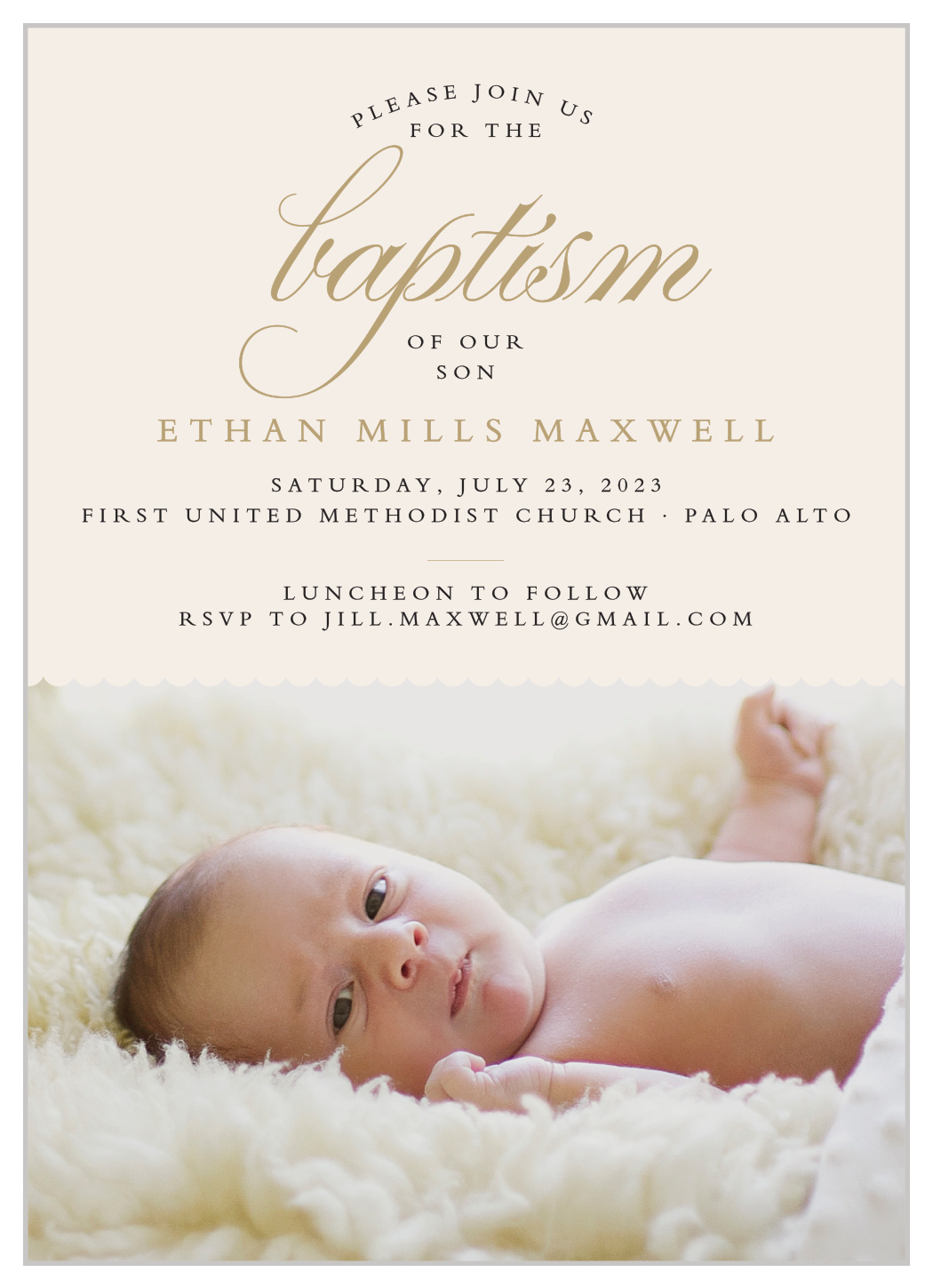 baptism invitations