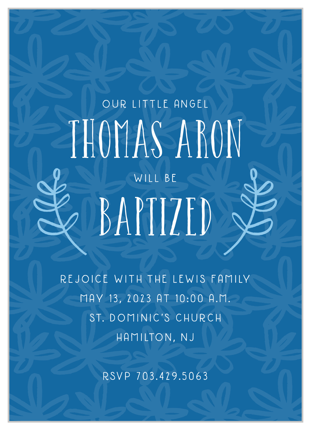 boy baptism invitations