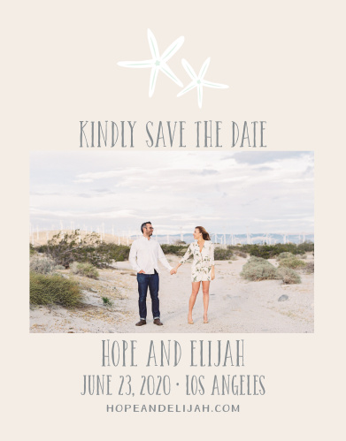 Beach Save The Dates Match Your Color Style Free