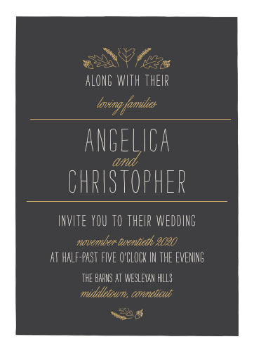 Fall Wedding Invitations Match Your Color Style Free