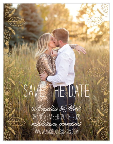 Fall Save The Dates Match Your Color Style Free