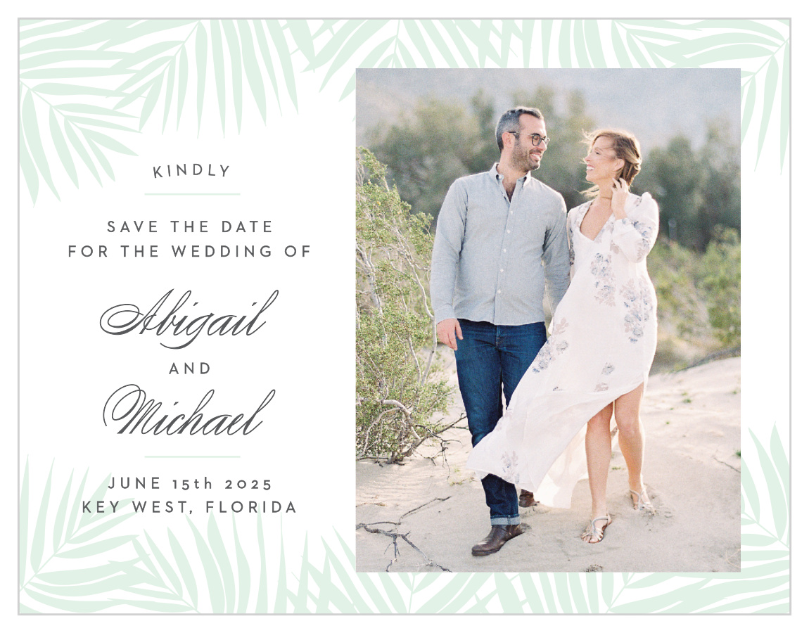 Palm Beach Save The Date Cards By Basic Invite