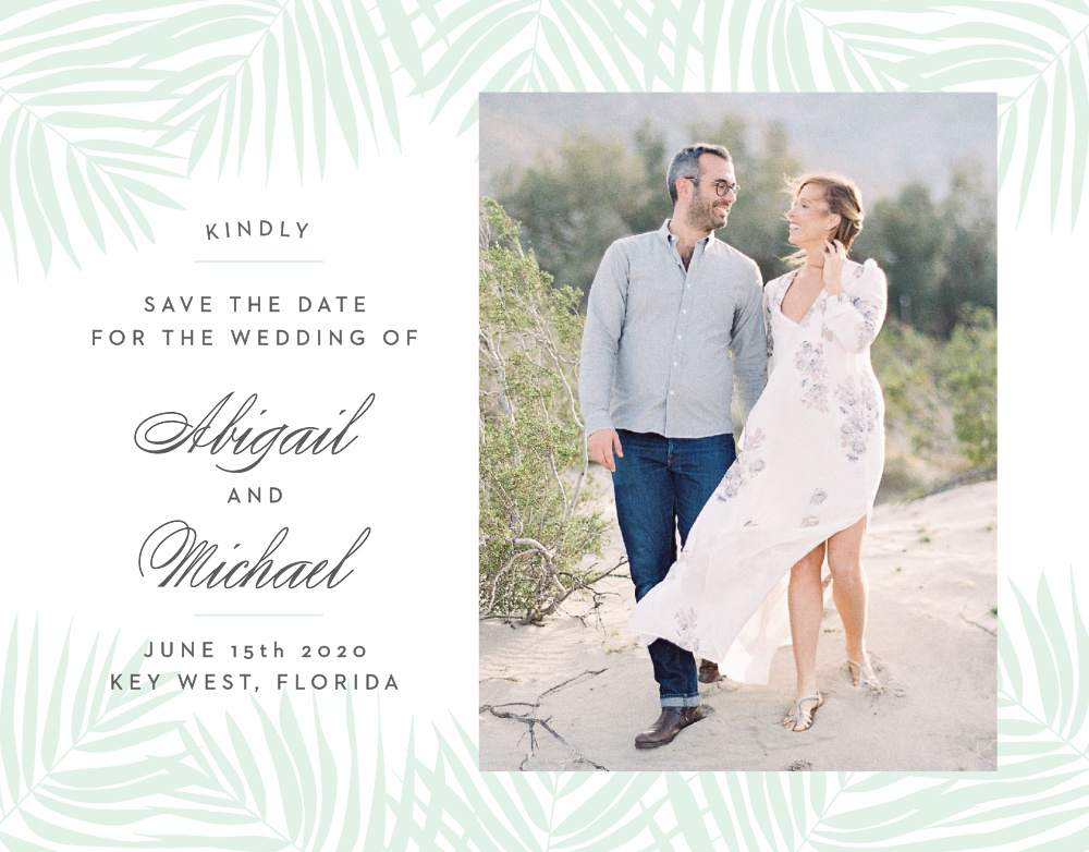 Palm Beach Save The Date Magnets By Basic Invite