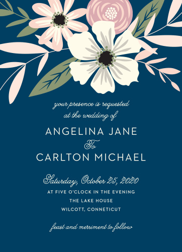 floral wedding invitations match