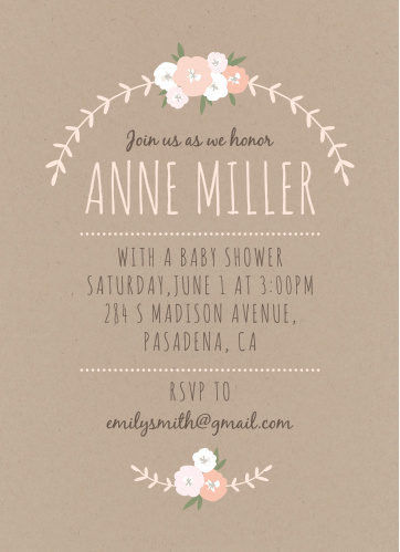 Rustic Baby Shower Invitations Match Your Color Style Free