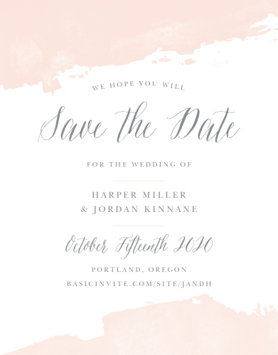 Save The Date Postcards Match Your Colors Style Free Basic Invite