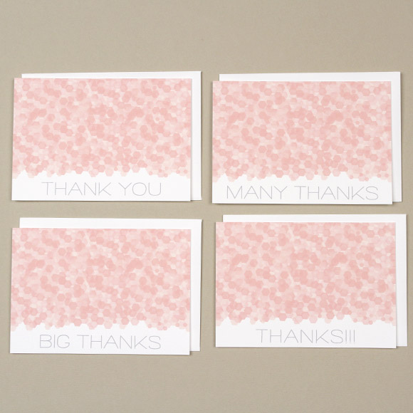 Size: 5" x 3.5"These thank you card printables may come in handy after your bridal shower, wedding or any other occasion. Available in 4 different designs we are sure you'll find a nice occasion to use these Thank You Card Printables. Have fun!    