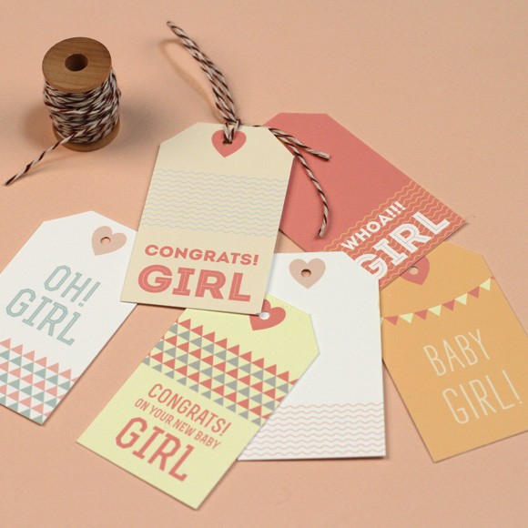 New Baby Gift Tags Printable by Basic Invite